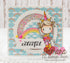 Unicorn & Rainbow Clear Stamp Set